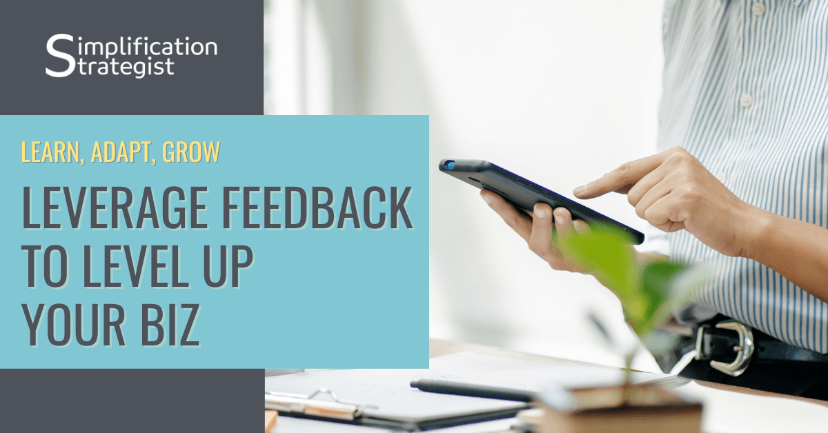 Simplification Strategiest Blog Learn, Adapt, Grow Leverage Feedback to Level Up Your Biz Feature Image